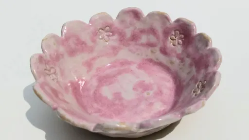 bol en c&eacute;ramique rose